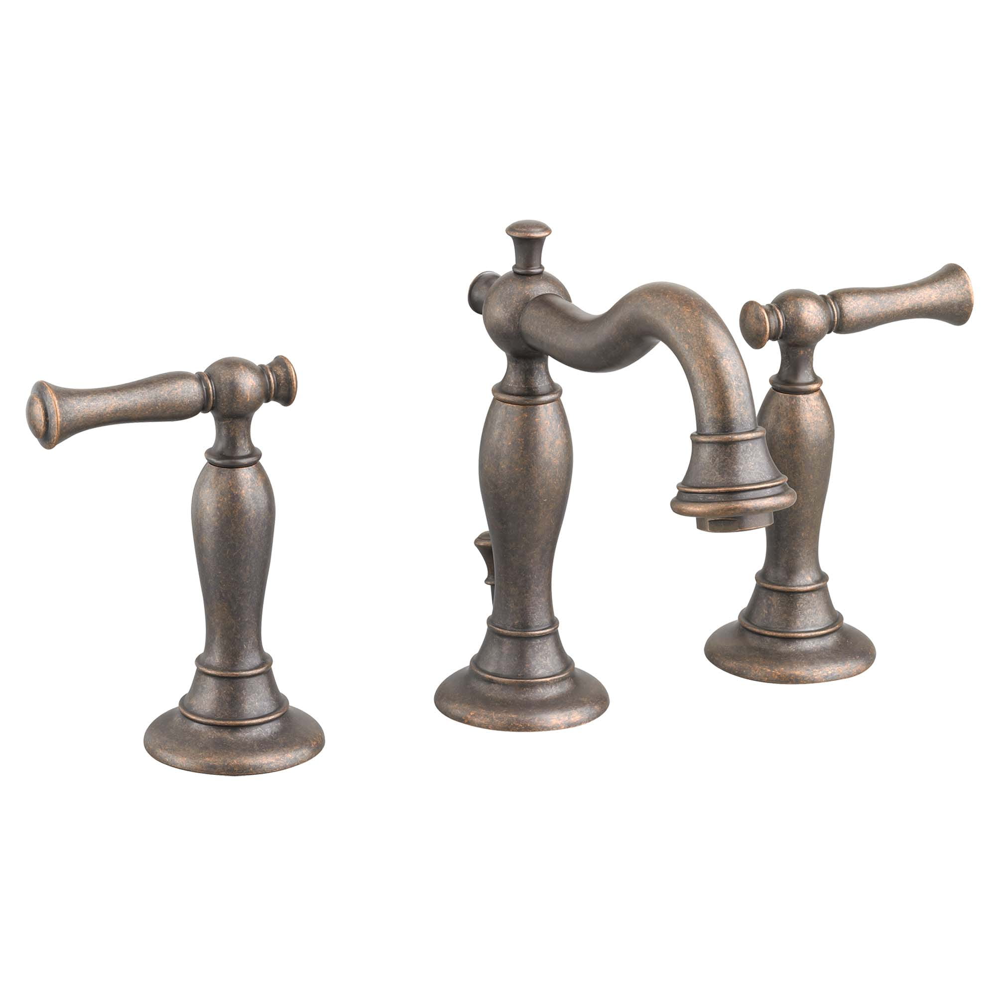 Quentin 8 Inch Widespread 2 Handle Bathroom Faucet 12 gpm 45 L min With Lever Handles OIL RUBBED BRONZE